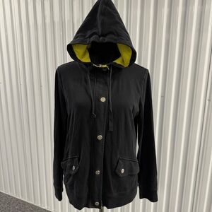 Lauren Ralph Lauren Women’s Active Black Full Zip Hoodie Size Large